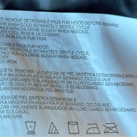 Nautica Black Puffer Jacket with Faux Fur Trim - Picture 12 of 12